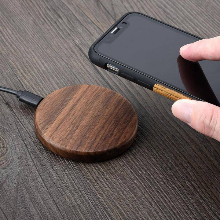 Lisslune | Qi Fast Charger with Natural Bamboo Design