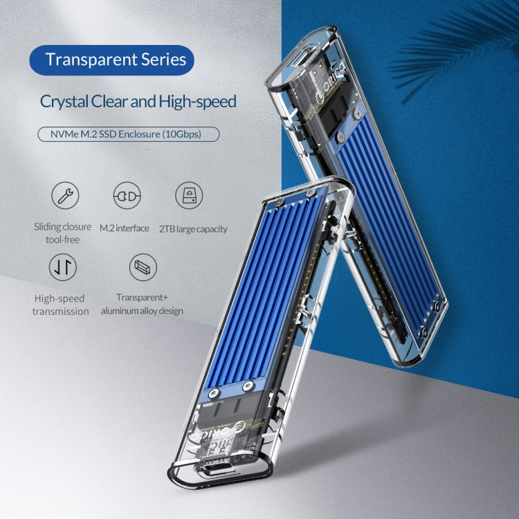 Lisslune | ORICO TCM2-C3 NVMe M.2 SSD enclosure (10Gbps)