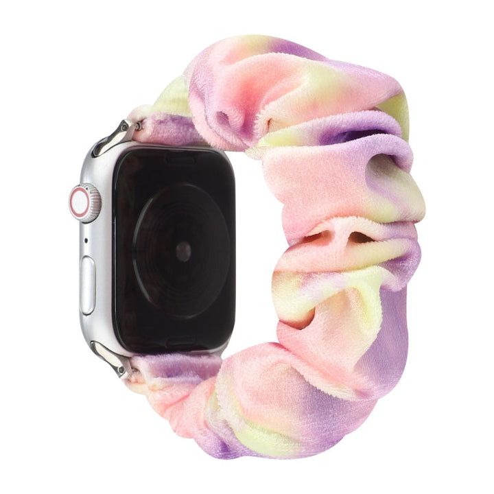 Lisslune | Flannel-Hair-Ring-Watch Band for Apple Watch Ultra 49mm & Watch Ultra 2 49mm / Series 9 & 8 & 7 45mm / SE 3 & SE 2 & 6 & SE & 5 & 4 44mm / 3 & 2 & 1 42mm (2)