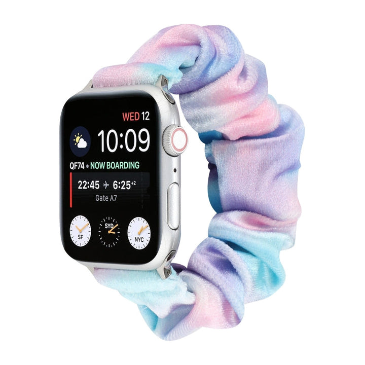 Lisslune | Flannel Haarring Bracelet for Apple Watch Series 7 45mm / 6 & SE & 5 & 4 44mm / 3 & 2 & 1 42mm(5)