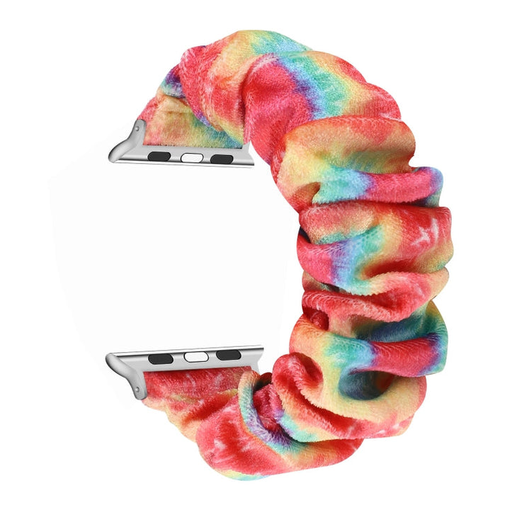 Lisslune | Flannel Hair Ring Bracelet for Apple Watch Ultra 49mm & Watch Ultra 2 49mm / Series 9 & 8 & 7 45mm / SE 3 & SE 2 & 6 & SE & 5 & 4 44mm / 3 & 2 & 1 42mm (6)
