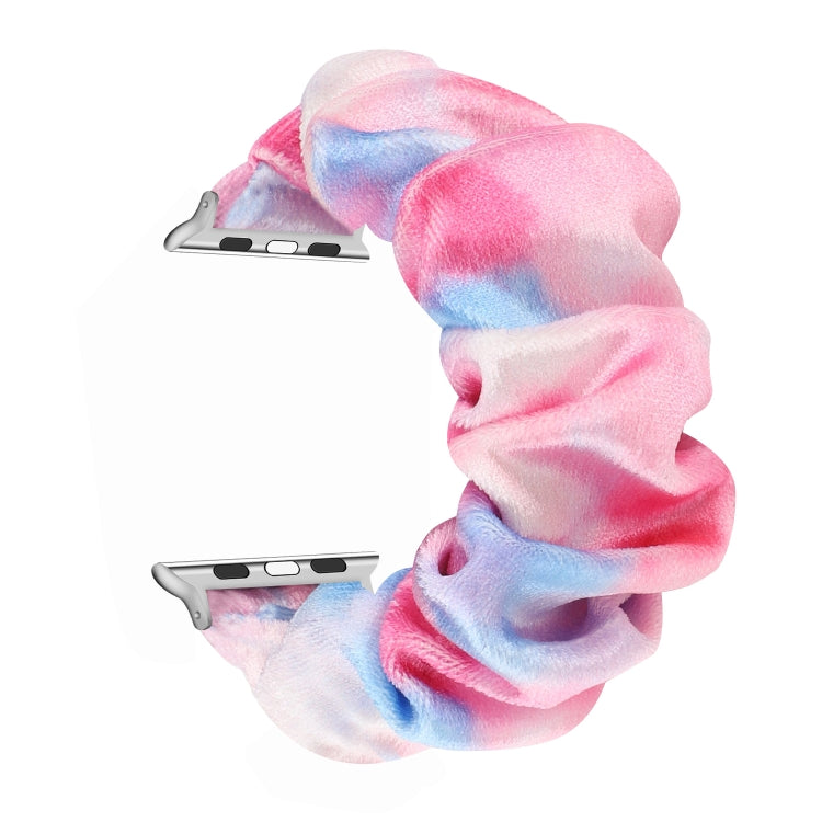 Lisslune | Flannel Hair Ring Band Watch Band for Apple Watch Ultra 49mm & Watch Ultra 2 49mm / Series 9 & 8 & 7 45mm / SE 3 & SE 2 & 6 & SE & 5 & 4 44mm / 3 & 2 & 1 42mm (10)