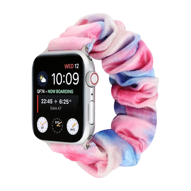 Lisslune | Flannel Hair Ring Band Watch Band for Apple Watch Ultra 49mm & Watch Ultra 2 49mm / Series 9 & 8 & 7 45mm / SE 3 & SE 2 & 6 & SE & 5 & 4 44mm / 3 & 2 & 1 42mm (10)