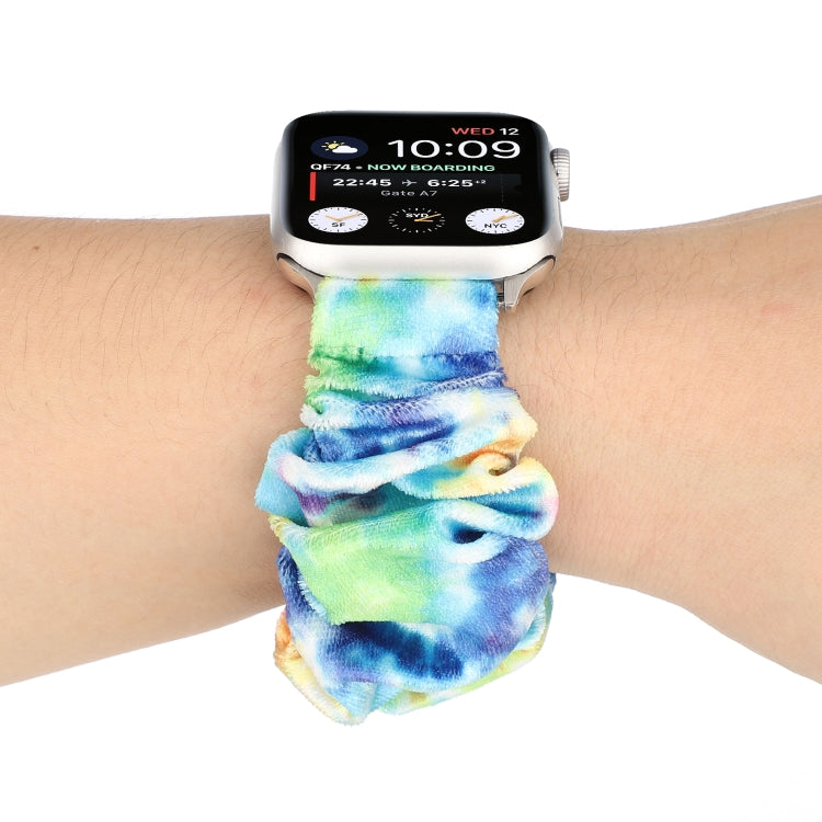 Lisslune | Flannel Haarring Bracelet Watch Band for Apple Watch Ultra 49mm & Watch Ultra 2 49mm / Series 9 & 8 & 7 45mm / SE 3 & SE 2 & 6 & SE & 5 & 4 44mm / 3 & 2 & 1 42mm (11)