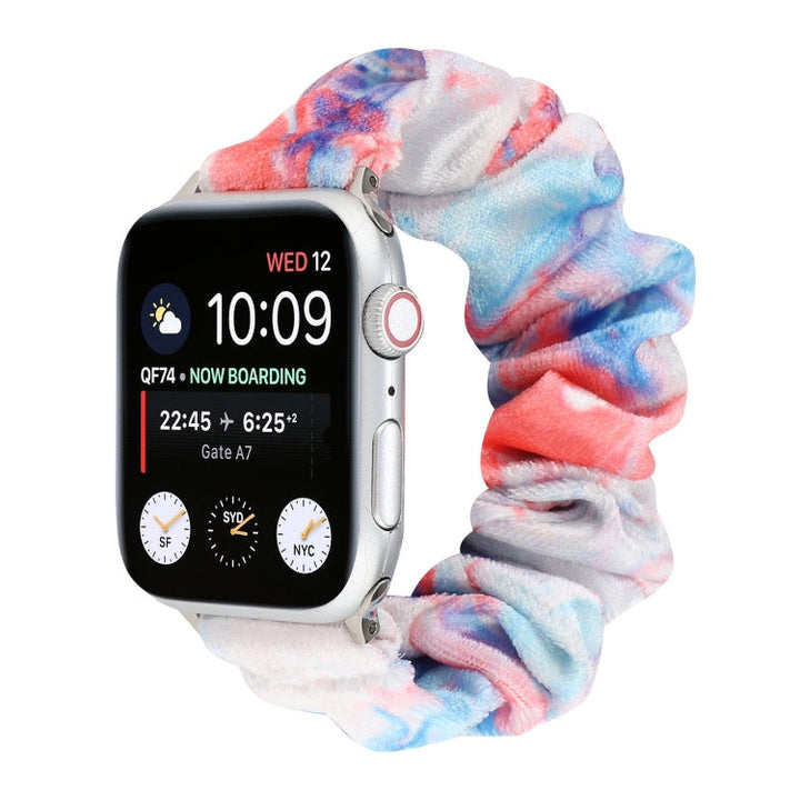 Lisslune | Flannel-Hair-Ring-Watch-Band for Apple Watch Ultra 49mm & Watch Ultra 2 49mm / Series 9 & 8 & 7 45mm / SE 3 & SE 2 & 6 & SE & 5 & 4 44mm / 3 & 2 & 1 42mm (12)