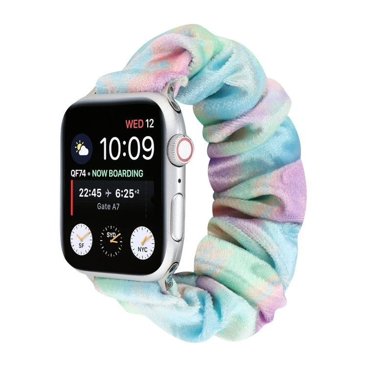 Lisslune | Flannel Hair Ring Bracelet for Apple Watch Ultra 49mm & Watch Ultra 2 49mm / Series 9 & 8 & 7 45mm / SE 3 & SE 2 & 6 & SE & 5 & 4 44mm / 3 & 2 & 1 42mm (14)