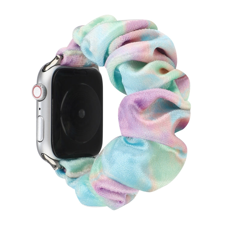 Lisslune | Flannel Hair Ring Bracelet for Apple Watch Ultra 49mm & Watch Ultra 2 49mm / Series 9 & 8 & 7 45mm / SE 3 & SE 2 & 6 & SE & 5 & 4 44mm / 3 & 2 & 1 42mm (14)