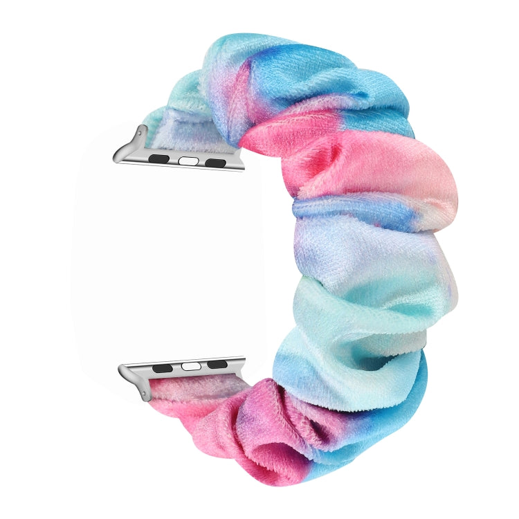 Lisslune | Flannel Hair Ring Bracelet Strap for Apple Watch Ultra 49mm & Watch Ultra 2 49mm / Series 9 & 8 & 7 45mm / SE 3 & SE 2 & 6 & SE & 5 & 4 44mm / 3 & 2 & 1 42mm (20)
