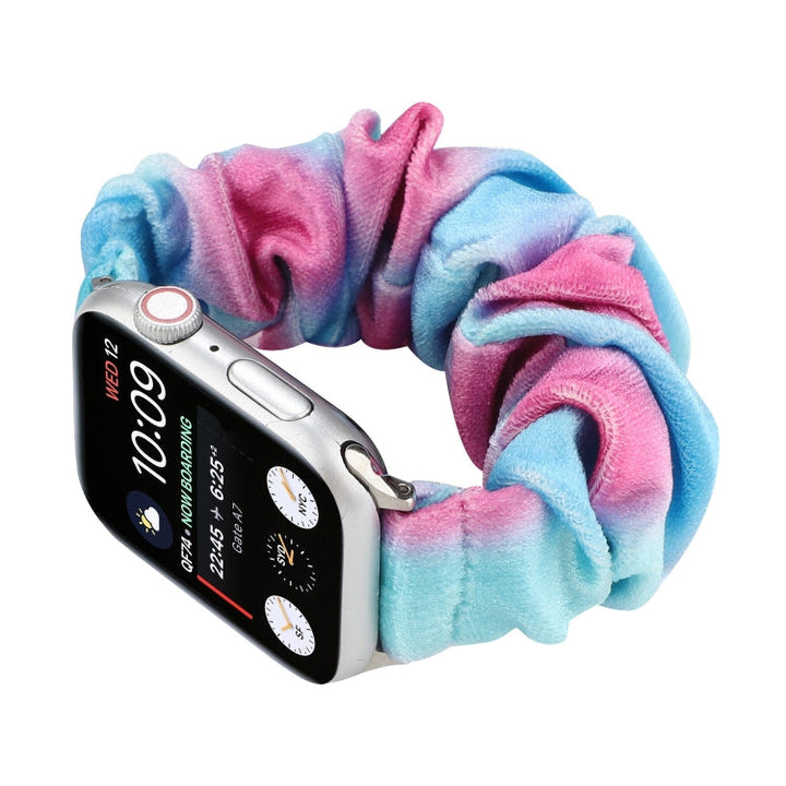 Lisslune | Flannel Hair Ring Bracelet for Apple Watch Series 7 45mm / 6 & SE & 5 & 4 44mm / 3 & 2 & 1 42mm