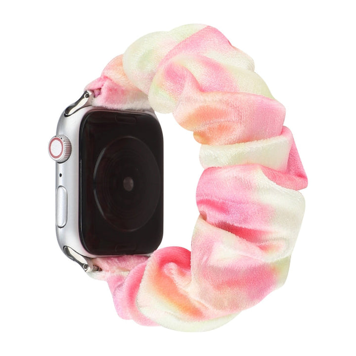 Lisslune | Flannel Hair Ring Bracelet Watch Band for Apple Watch Series 9&8&7 41mm / SE 3&SE 2&6&SE&5&4 40mm / 3&2&1 38mm(1)