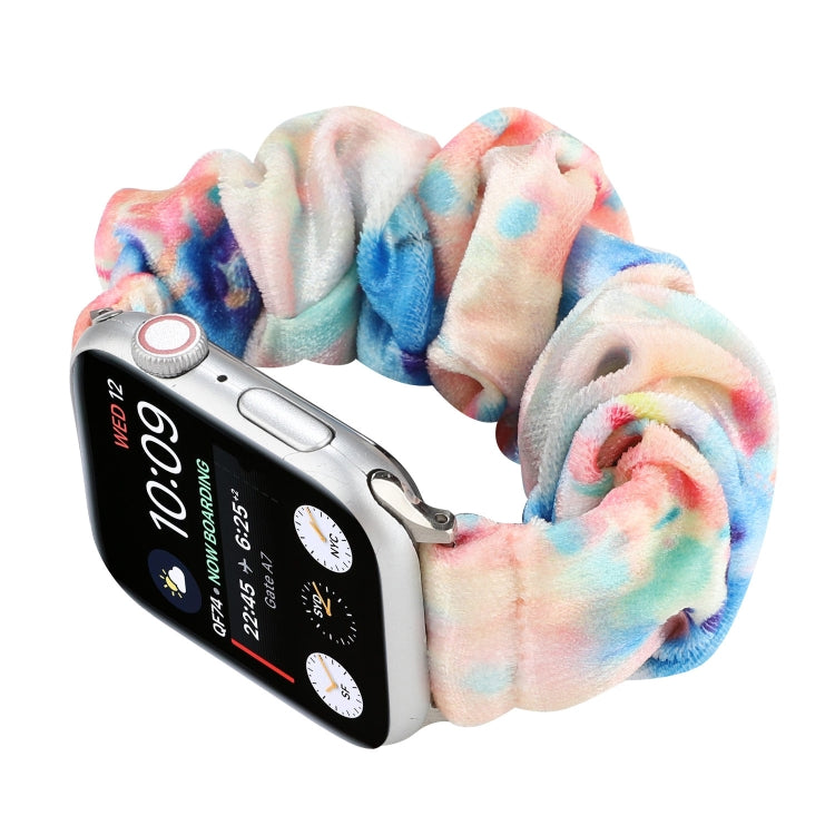 Lisslune | Flannel Hair Ring Bracelet for Apple Watch Series 9&8&7 41mm / SE 3&SE 2&6&SE&5&4 40mm / 3&2&1 38mm(3)