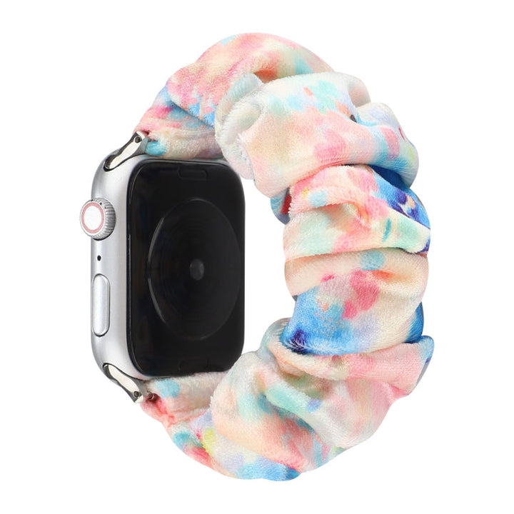 Lisslune | Flannel Hair Ring Bracelet for Apple Watch Series 9&8&7 41mm / SE 3&SE 2&6&SE&5&4 40mm / 3&2&1 38mm(3)
