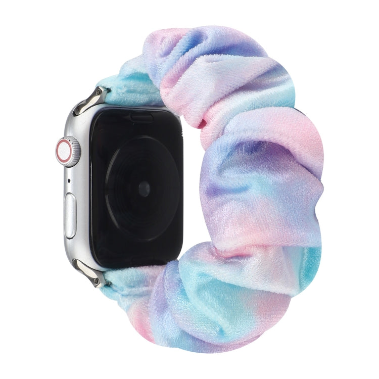 Lisslune | Flannel Hair Ring Watch Band for Apple Watch Series 7 41mm / 6 & SE & 5 & 4 40mm / 3 & 2 & 1 38mm(5)
