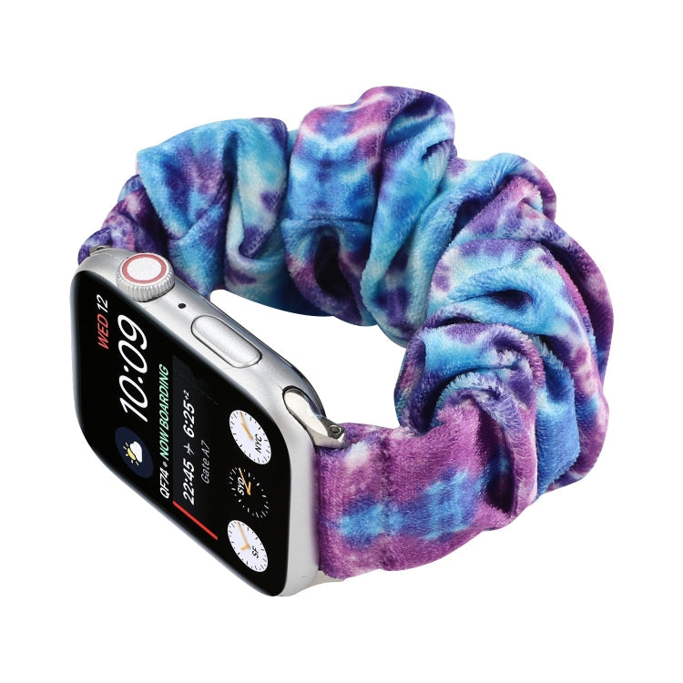 Lisslune | Flannel Hair Ring Watch Strap for Apple Watch Series 9&8&7 41mm / SE 3&SE 2&6&SE&5&4 40mm / 3&2&1 38mm(7)