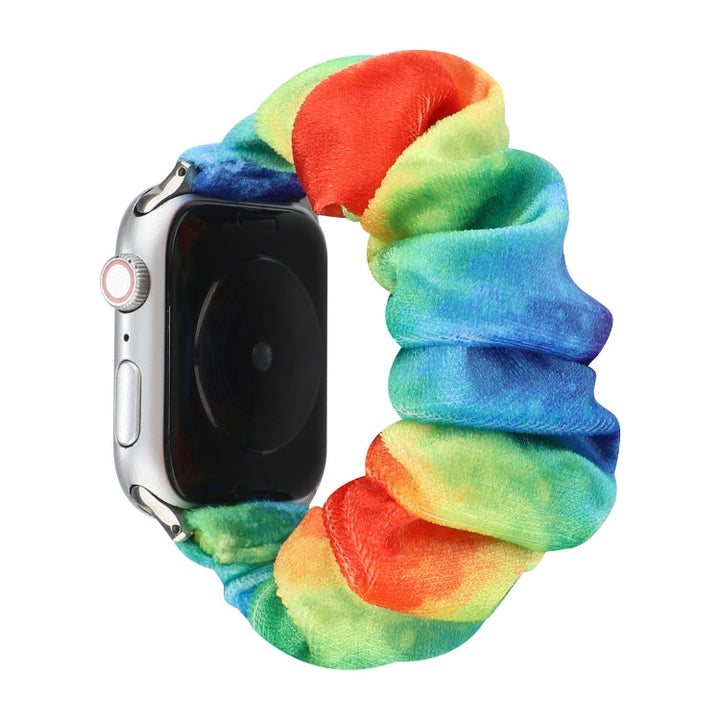 Lisslune | Flannel Hair Ring Watch Band for Apple Watch Series 9&8&7 41mm / SE 3&SE 2&6&SE&5&4 40mm / 3&2&1 38mm(9)