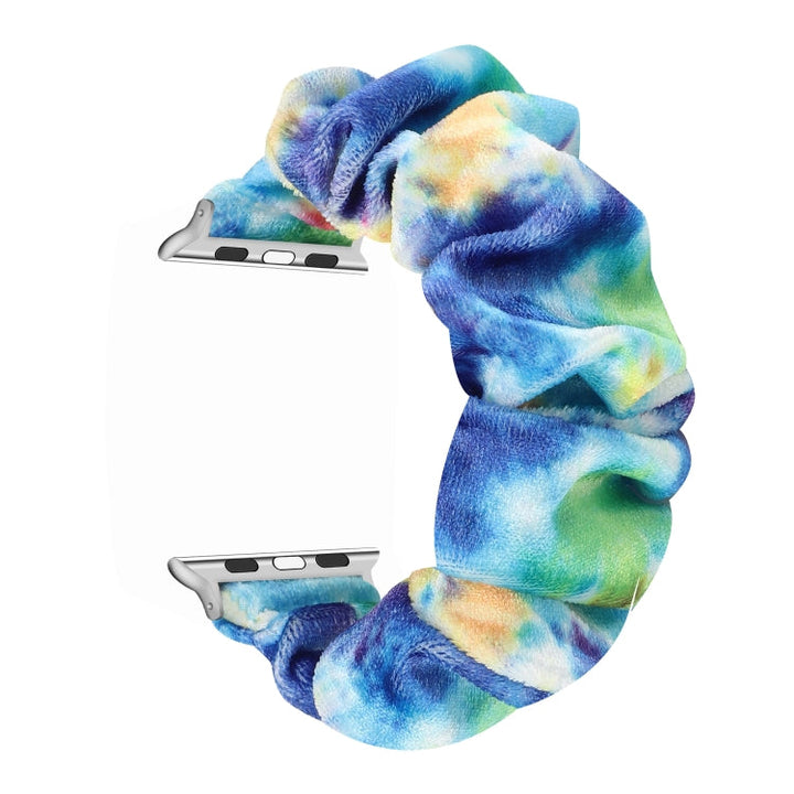 Lisslune | Flannel Hair Ring Bracelet for Apple Watch Series 9&8&7 41mm / SE 3&SE 2&6&SE&5&4 40mm / 3&2&1 38mm(11)