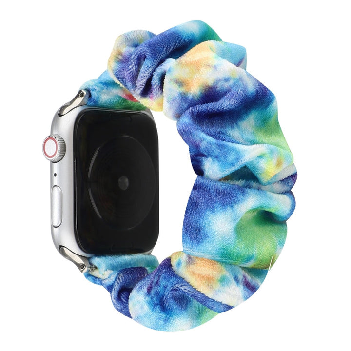 Lisslune | Flannel Hair Ring Bracelet for Apple Watch Series 9&8&7 41mm / SE 3&SE 2&6&SE&5&4 40mm / 3&2&1 38mm(11)