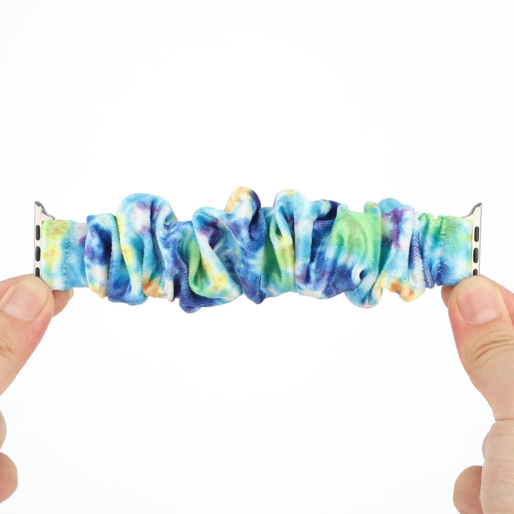 Lisslune | Flannel Hair Ring Bracelet for Apple Watch Series 9&8&7 41mm / SE 3&SE 2&6&SE&5&4 40mm / 3&2&1 38mm(11)