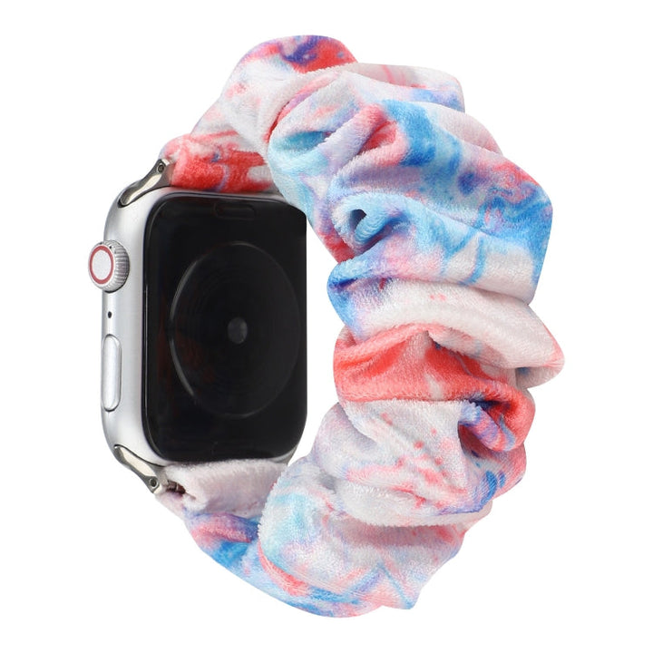 Lisslune | Flannel Hair Ring Bracelet For Apple Watch Series 9&8&7 41mm / SE 3&SE 2&6&SE&5&4 40mm / 3&2&1 38mm(12)