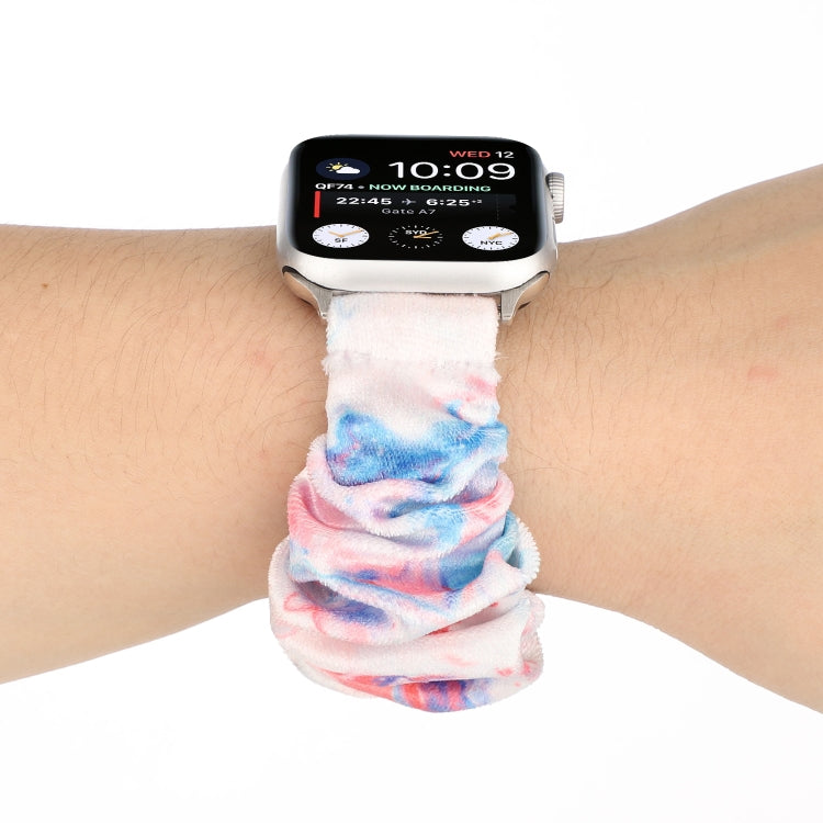 Lisslune | Flannel Hair Ring Bracelet For Apple Watch Series 9&8&7 41mm / SE 3&SE 2&6&SE&5&4 40mm / 3&2&1 38mm(12)