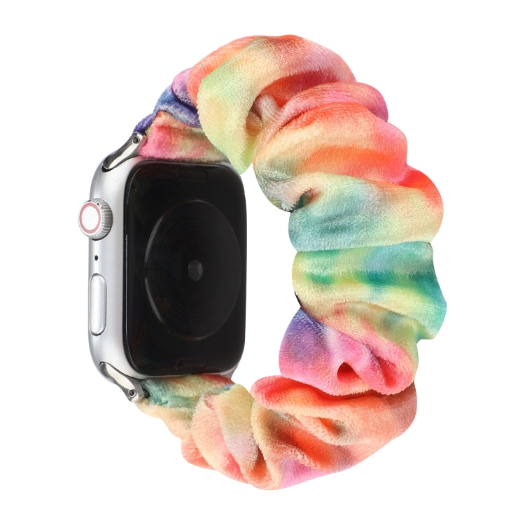 Lisslune | Flannel Hair Ring Watch Strap for Apple Watch Series 9&8&7 41mm / SE 3&SE 2&6&SE&5&4 40mm / 3&2&1 38mm(17)