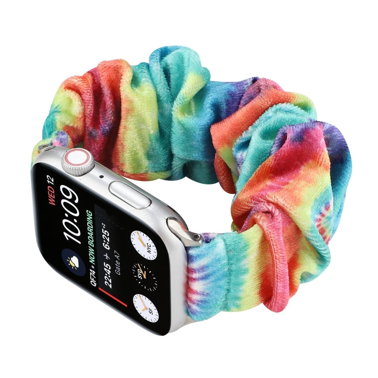 Lisslune | Flannel Hair Ring Bracelet for Apple Watch Series 9&8&7 41mm / SE 3&SE 2&6&SE&5&4 40mm / 3&2&1 38mm(19)