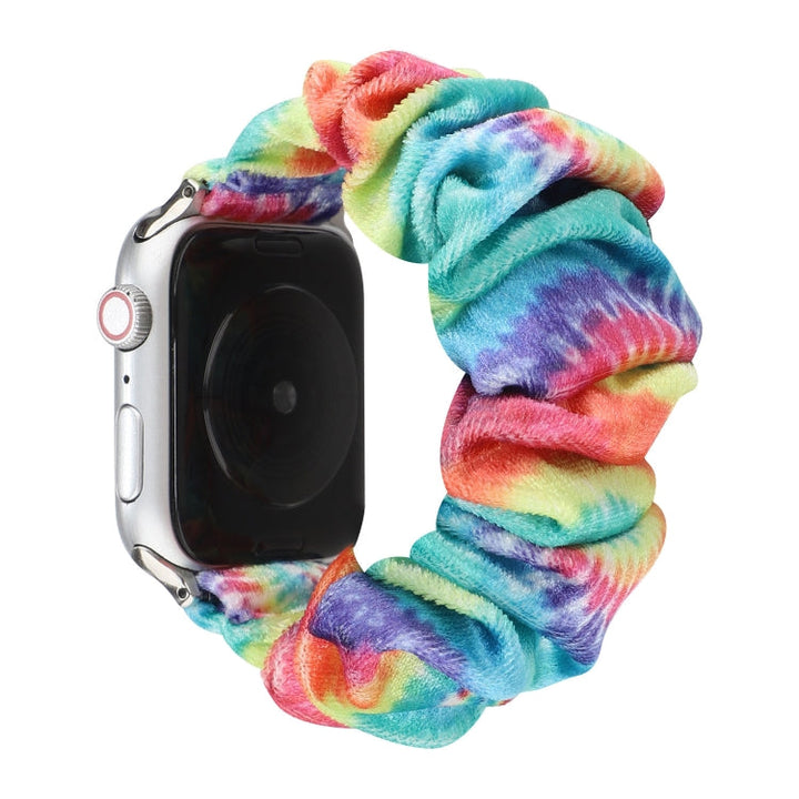 Lisslune | Flannel Hair Ring Bracelet for Apple Watch Series 9&8&7 41mm / SE 3&SE 2&6&SE&5&4 40mm / 3&2&1 38mm(19)