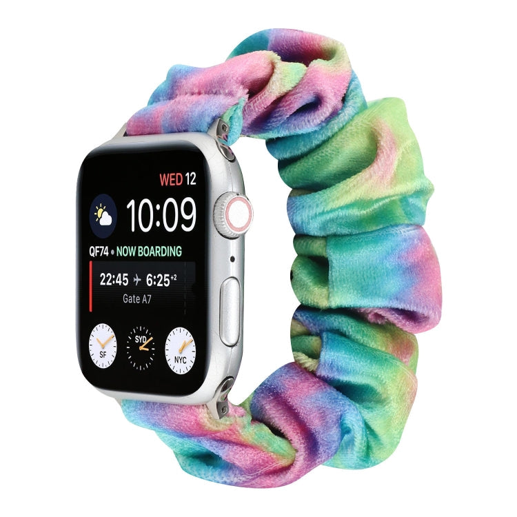 Lisslune | Flannel Hair Ring Bracelet for Apple Watch Series 9&8&7 41mm / SE 3&SE 2&6&SE&5&4 40mm / 3&2&1 38mm(21)