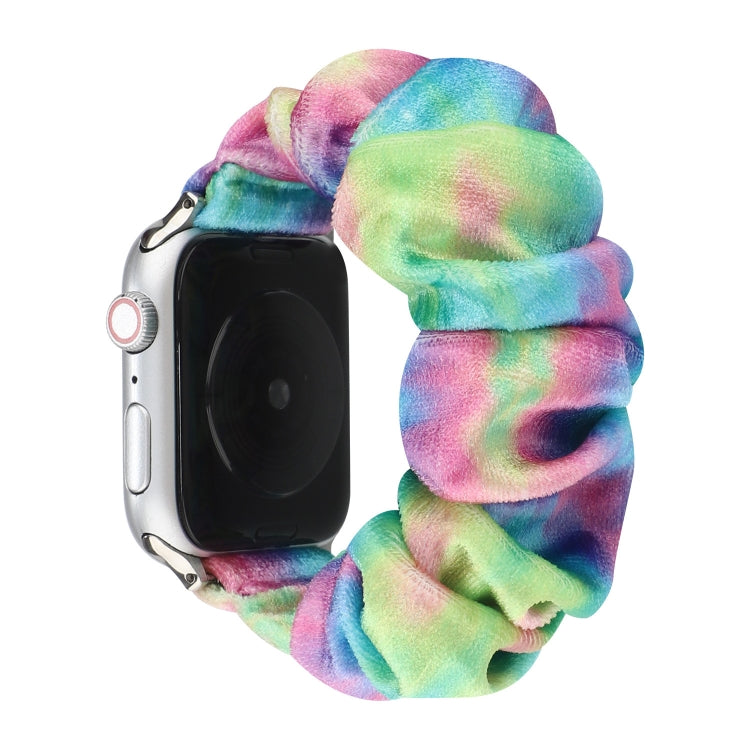 Lisslune | Flannel Hair Ring Bracelet for Apple Watch Series 9&8&7 41mm / SE 3&SE 2&6&SE&5&4 40mm / 3&2&1 38mm(21)