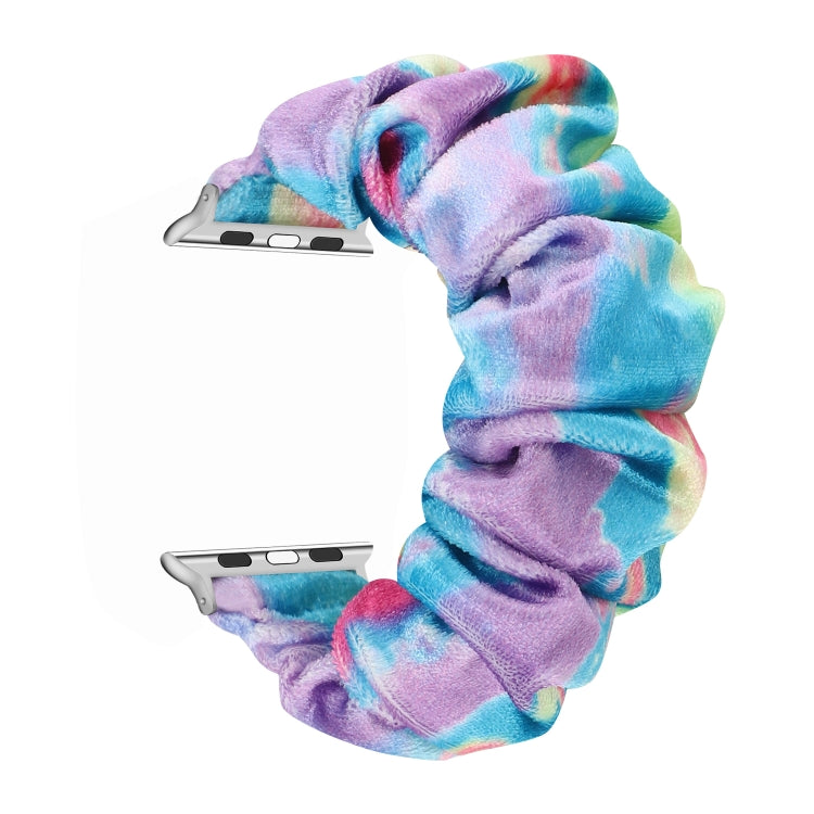 Lisslune | Flannel Hair Ring Watch Strap for Apple Watch Series 9&8&7 41mm / SE 3&SE 2&6&SE&5&4 40mm / 3&2&1 38mm(22)