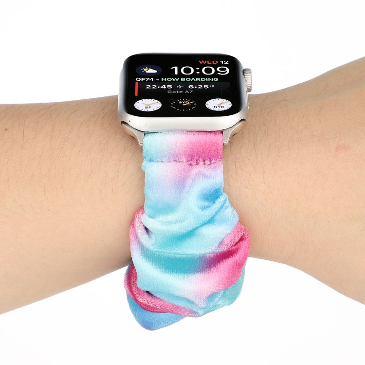 Lisslune | Flannel Hair Ring Bracelet for Apple Watch Series 9&8&7 41mm / SE 3&SE 2&6&SE&5&4 40mm / 3&2&1 38mm(23)