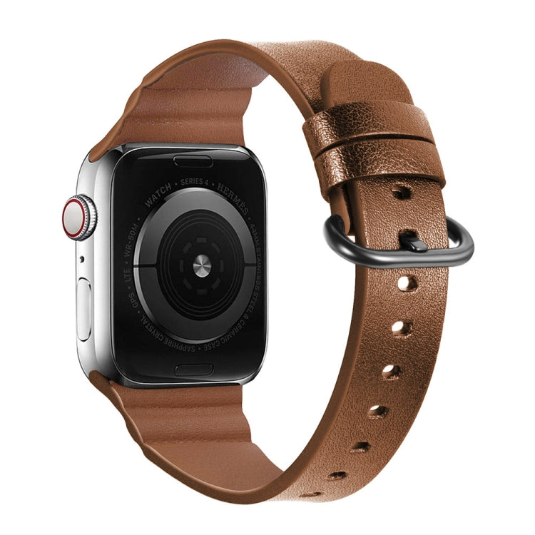 Lisslune | leather watch bands for Apple Watch Series 7 45mm / 6 & SE & 5 & 4 44mm / 3 & 2 & 1 42mm (Brown)