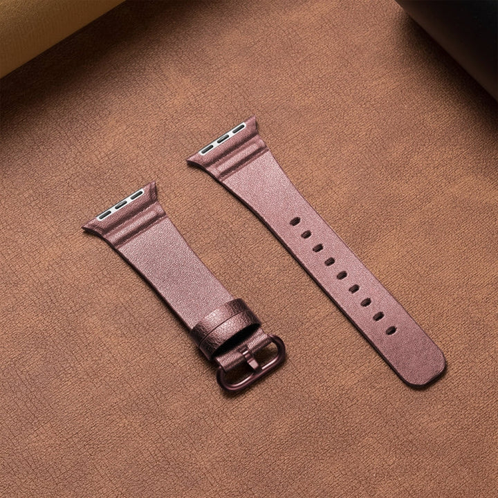 Lisslune | leather watch bands for Apple Watch Series 7 41 mm / 6 & SE & 5 & 4 40 mm / 3 & 2 & 1 38 mm (Pink)