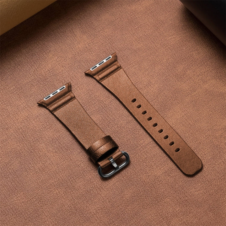 Lisslune | leather watch bands for Apple Watch Series 7 41mm / 6 & SE & 5 & 4 40mm / 3 & 2 & 1 38mm (Brown)