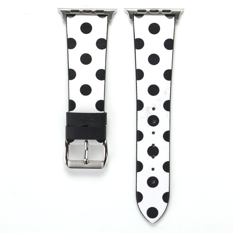 Lisslune | Fashion Dot Series Watch Band for Apple Watch Series 9&8&7 41mm / SE 3&SE 2&6&SE&5&4 40mm / 3&2&1 38mm (White Black)