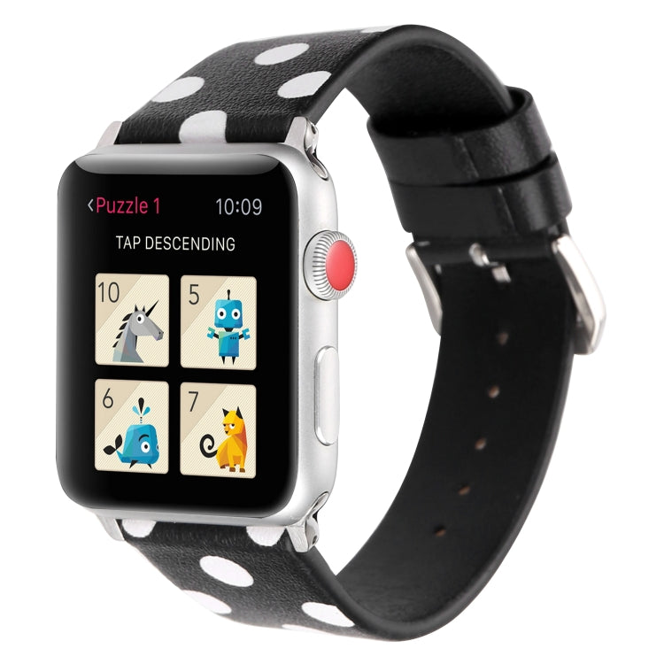 Lisslune | Fashion Dot Series Watch Band for Apple Watch Ultra 49mm & Watch Ultra 2 49mm / Series 9 & 8 & 7 45mm / SE 3 & SE 2 & 6 & SE & 5 & 4 44mm / 3 & 2 & 1 42mm (Black White)
