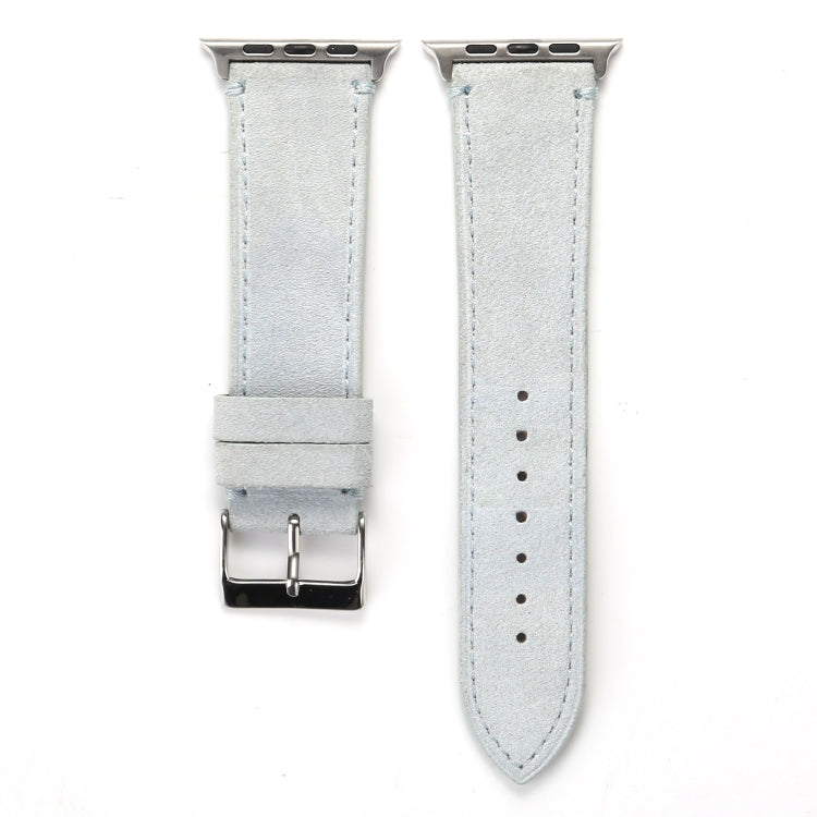 Lisslune | Frosted Leather Bracelet For Apple Watch Series 7 45mm / 6 & SE & 5 & 4 44mm / 3 & 2 & 1 42mm (White)