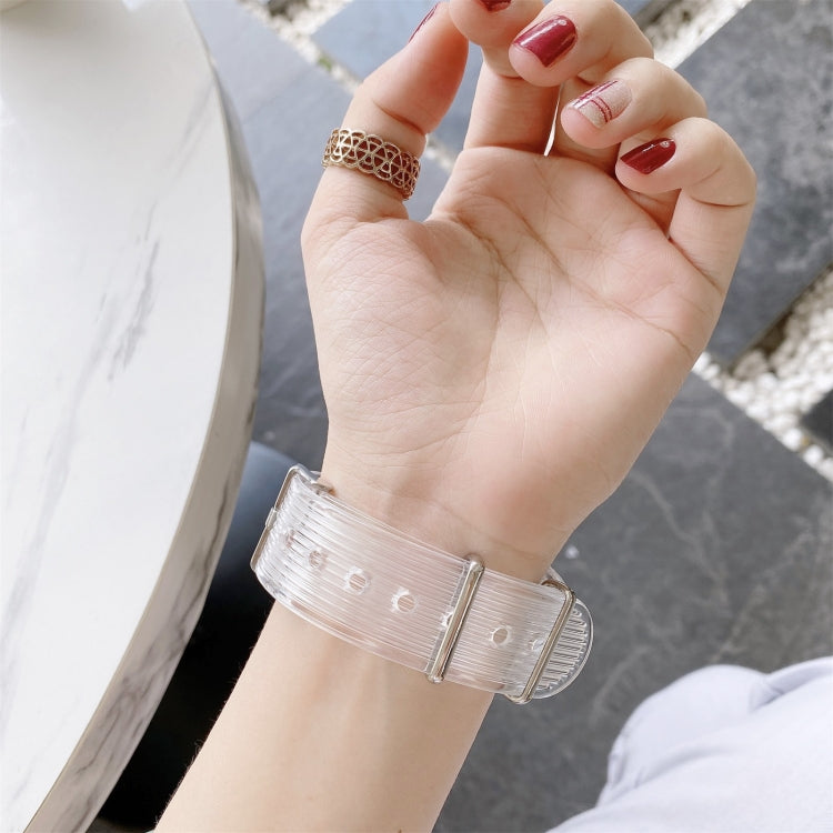 Lisslune | Candy Color Transparent TPU Watch Band for Apple Watch Series 3 & 2 & 1 42mm(Brown)