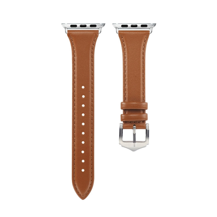 Lisslune | Leather Bracelet for Apple Watch Series 7 41mm / 6 & SE & 5 & 4 40mm / 3 & 2 & 1 38mm (Brown)