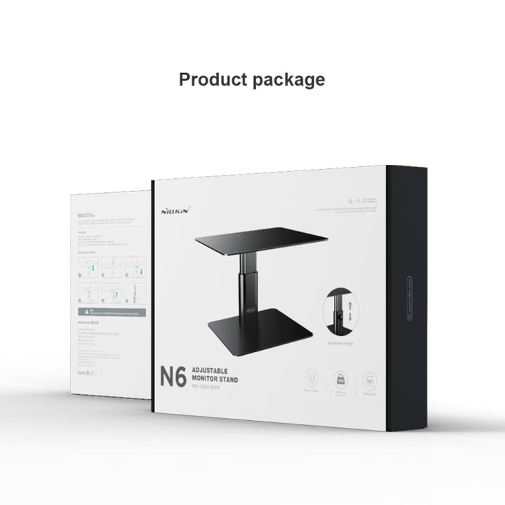 Lisslune | NILLKIN N6 Adjustable Vertical Laptop Monitor Stand Holder (Silver)