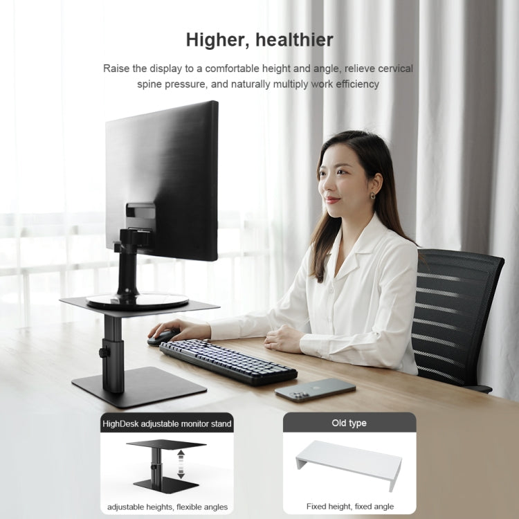 Lisslune | NILLKIN N6 Adjustable Vertical Laptop Monitor Stand Holder (Silver)