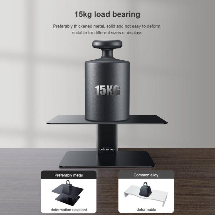 Lisslune | NILLKIN N6 Adjustable Vertical Laptop Monitor Stand Holder (Silver)