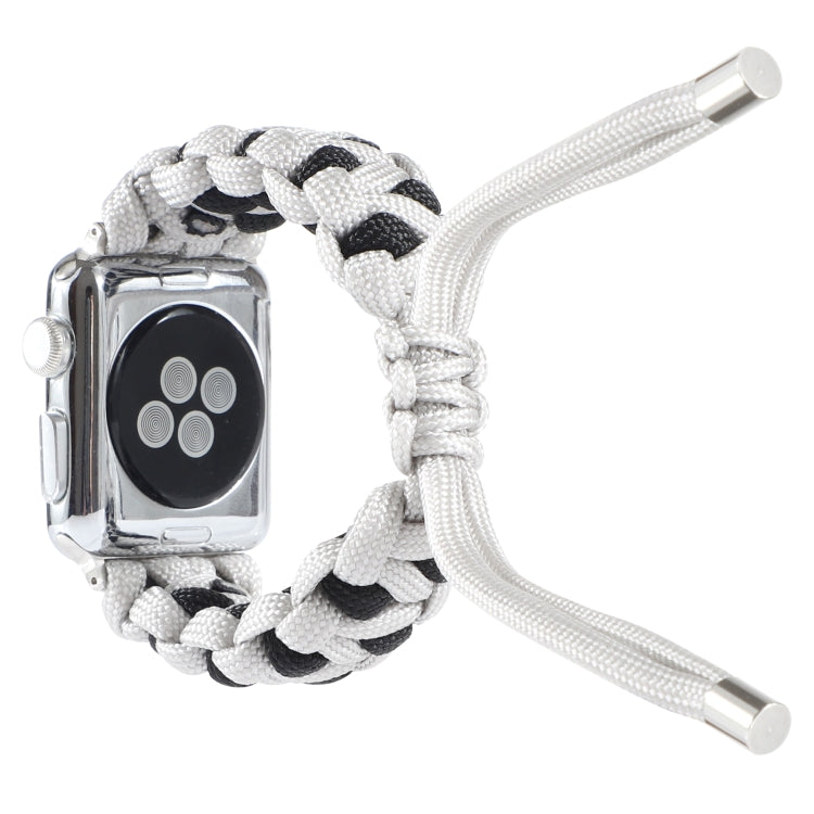 Lisslune | Braided Umbrella Cord Watch Strap for Apple Watch Series 7 45mm / 6 & SE & 5 & 4 44mm / 3 & 2 & 1 42mm (Gray)