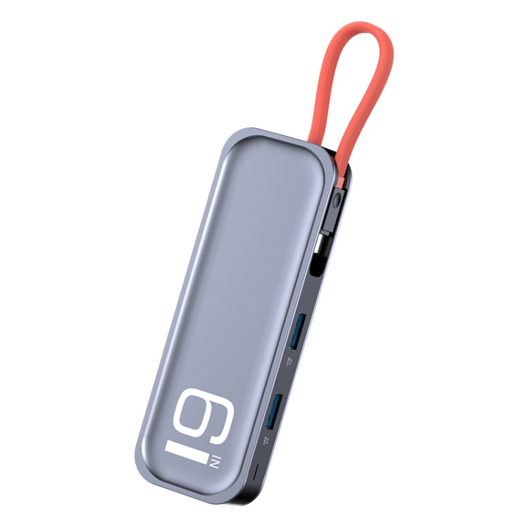 Lisslune | ROCK TR06 6 In 1 Type-C / USB-C to RJ45 Multi-Function Docking Station