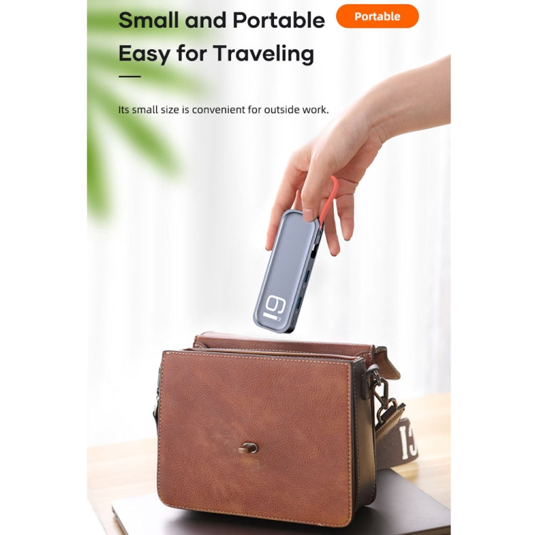 Lisslune | ROCK TR06 6 In 1 Type-C / USB-C to RJ45 Multi-Function Docking Station