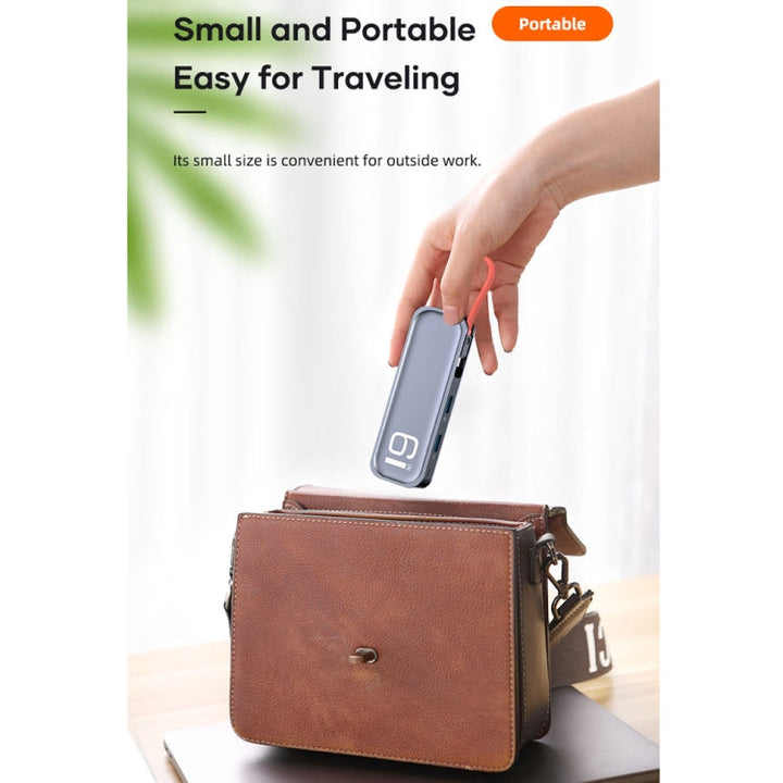 Lisslune | ROCK TR06 6 In 1 Type-C / USB-C to RJ45 Multi-Function Docking Station
