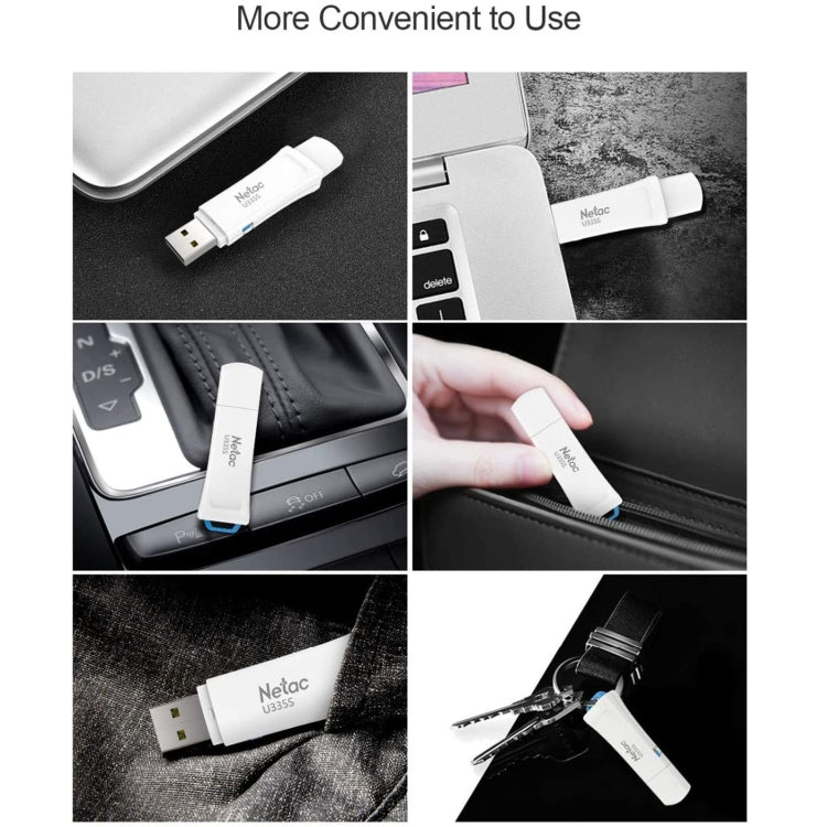 Lisslune | Netac U335S USB 3.0 High-Speed Antivirus Write Protection USB Flash Drives U-Disk, Capacity: 32GB