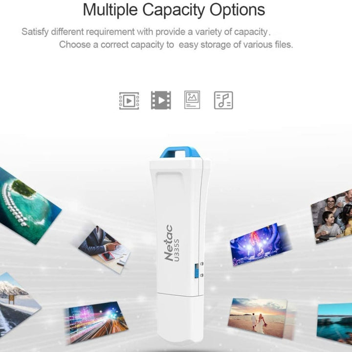 Lisslune | Netac U335S USB 3.0 High-Speed Antivirus Write Protection USB Flash Drives U-Disk, Capacity: 32GB