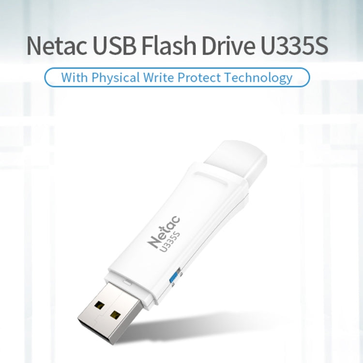 Lisslune | Netac U335S USB 3.0 High-Speed Antivirus Write Protection USB Flash Drives U-Disk, Capacity: 64GB