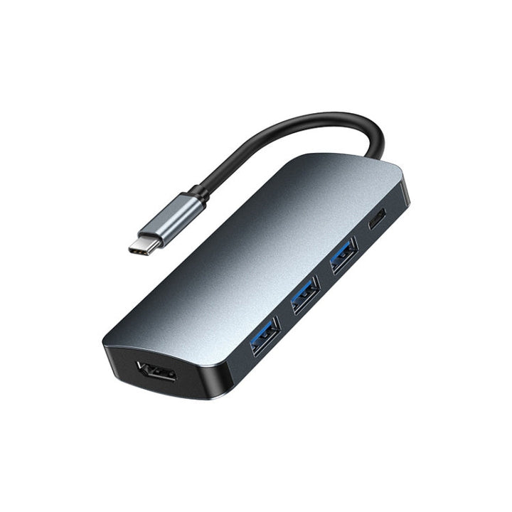 Lisslune | Remax RU-U5 5 In1 Multifunction Type-C / USB-C HUB Docking Station (Dark Gray)